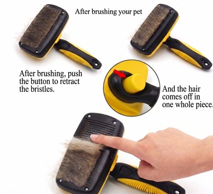 Zenwoof Self-Cleaning Brush — Easy Grooming for Dogs & Cats