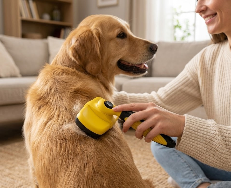 Zenwoof Self-Cleaning Brush — Easy Grooming for Dogs & Cats